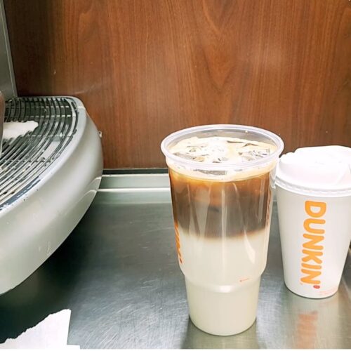 dunkin donuts turbo shot made in glass
